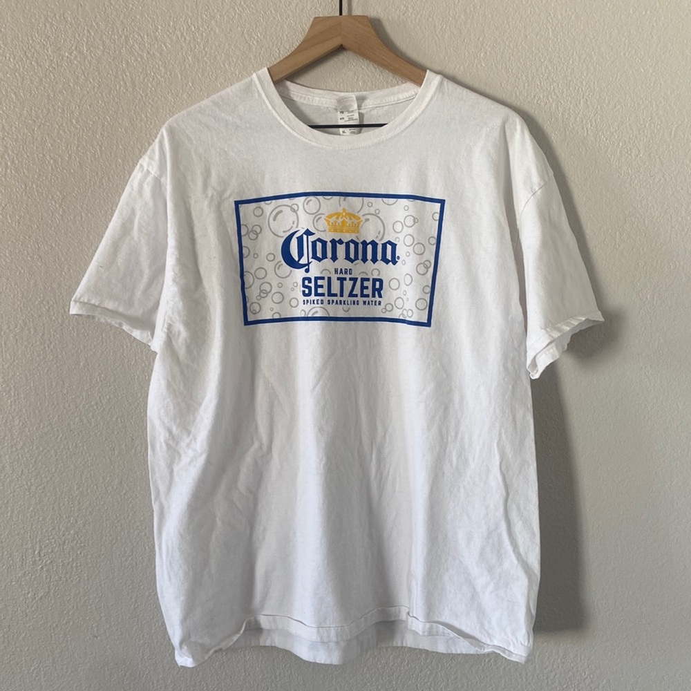 Corona Beer Hard Seltzer Graphic Tee White Unisex XL